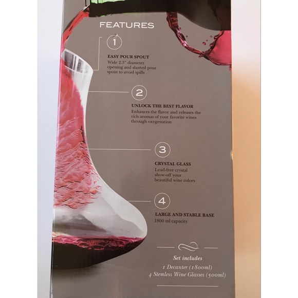 Lifestyle 5 Piece Wine Decanter Set - Picture 3 of 5